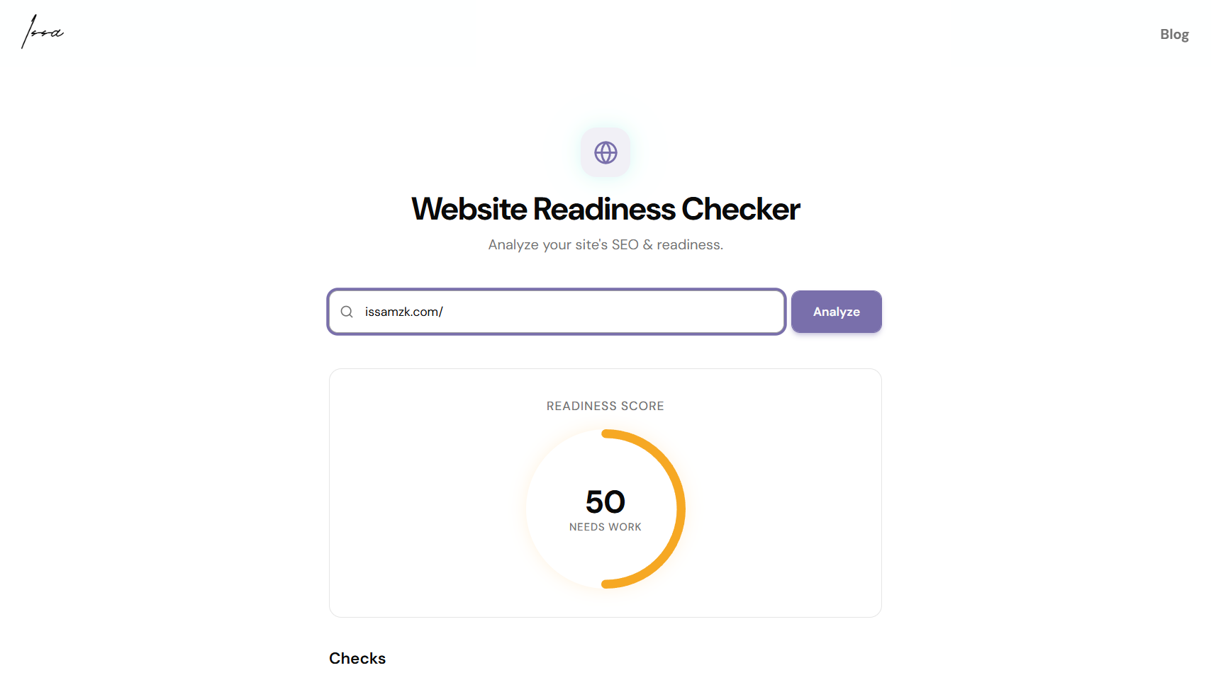 Website Readiness Checker Thumbnail